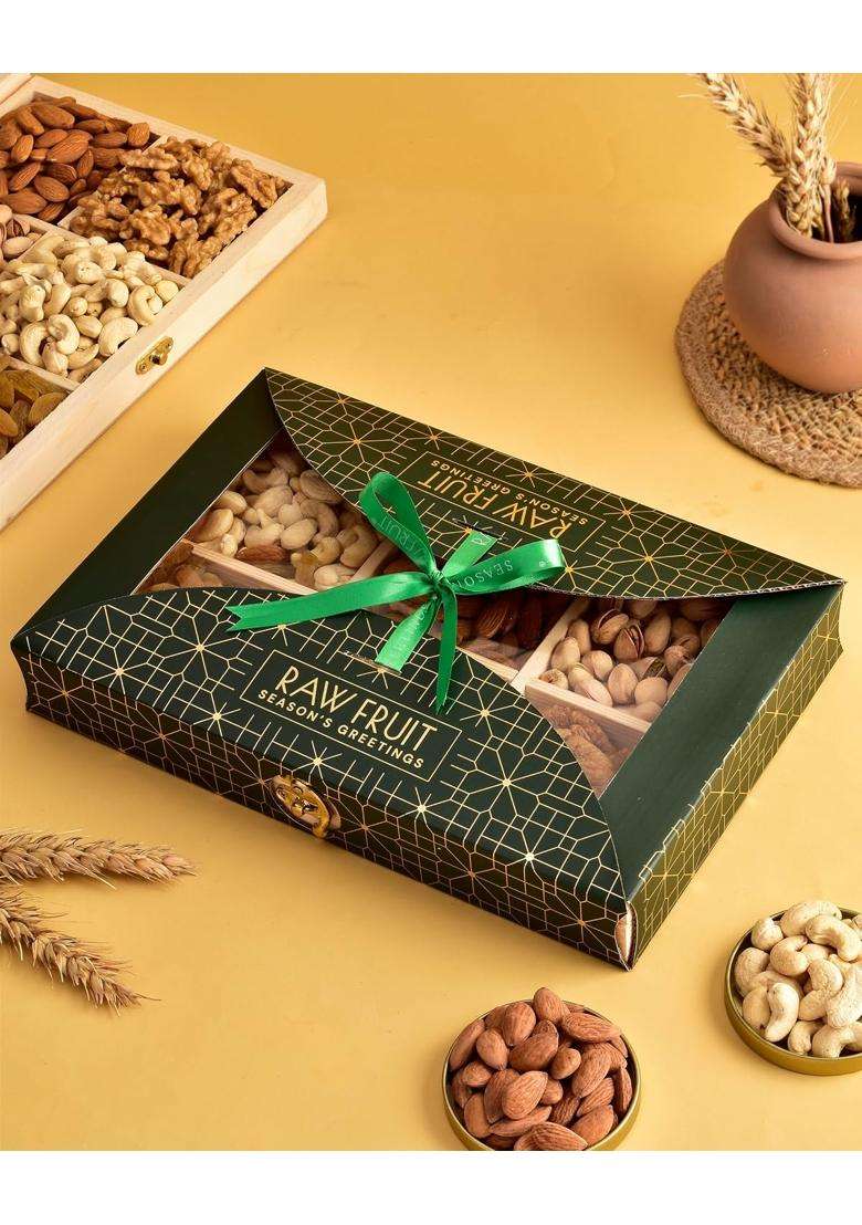 Hyperfoods Dry Fruits Gift Pack Dryfruits Gifts for Employees Dry Fruits Gift Pack Hampers Pack of 6 - Indya