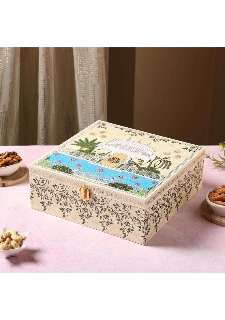 Drahal Premium Diwali Dry Fruit Gift Pack Almonds Pistachios Cashews and Walnuts 450 GM Total - Indya