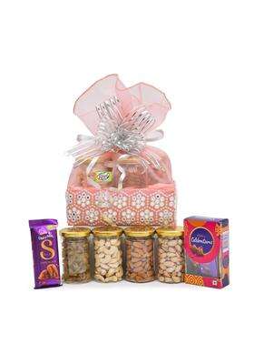 VT REAL Nutri Dry Fruits Gift Hamper Gift Basket Gift Box Combo Basket Hamper for Diwali