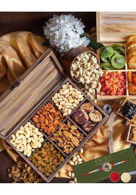 Hyperfoods Rakhi Hamper for Brother Rakhi for Brother Combo with Dry Fruits Basic6 Rakshabandhan Gifts