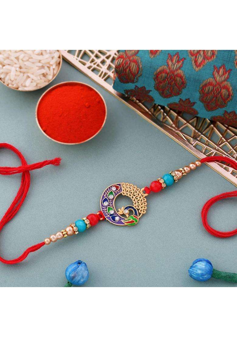 Hyperfoods Rakhi Hamper for Brother Rakhi for Brother Combo with Dry Fruits Basic6 Rakshabandhan Gifts - Indya