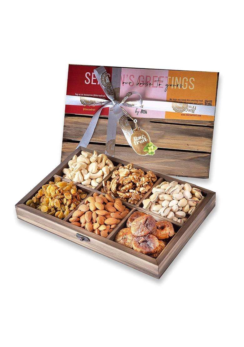 Hyperfoods Rakhi Hamper for Brother Rakhi for Brother Combo with Dry Fruits Basic6 Rakshabandhan Gifts - Indya