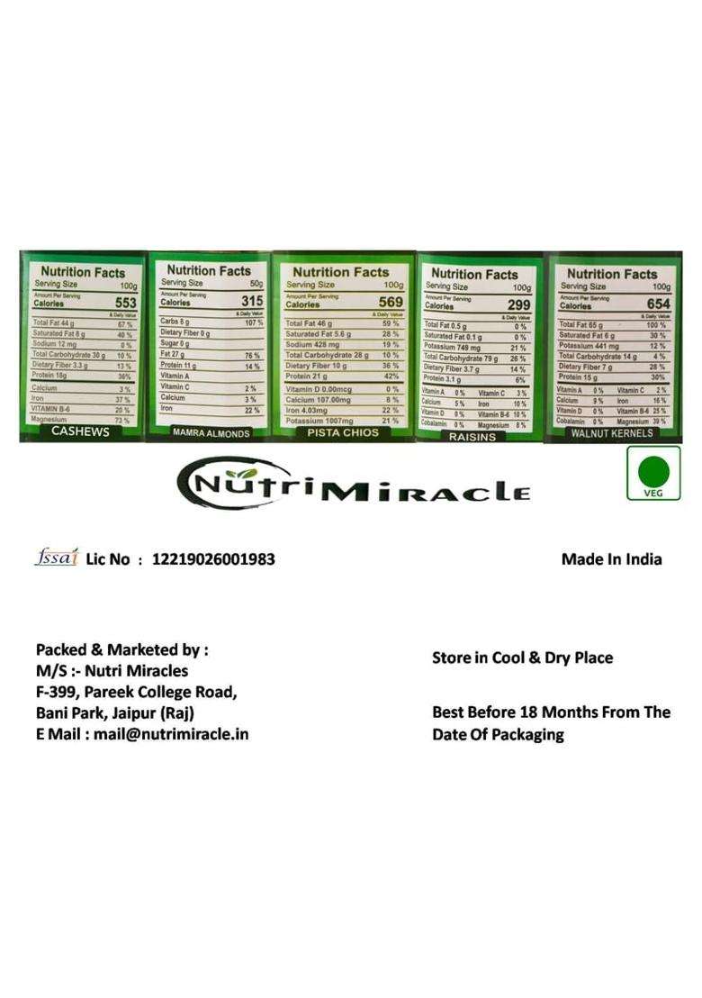 Nutri Miracle Dry Fruits Chocolates and Tilak Kit Hamper for Bhaidooj Thoughtful Gift for Brother - Indya