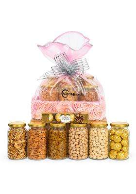Nutri Miracle Diwali Gift Box for Family and Friends Dry Fruits Chocolate Corporate Hamper for Employees