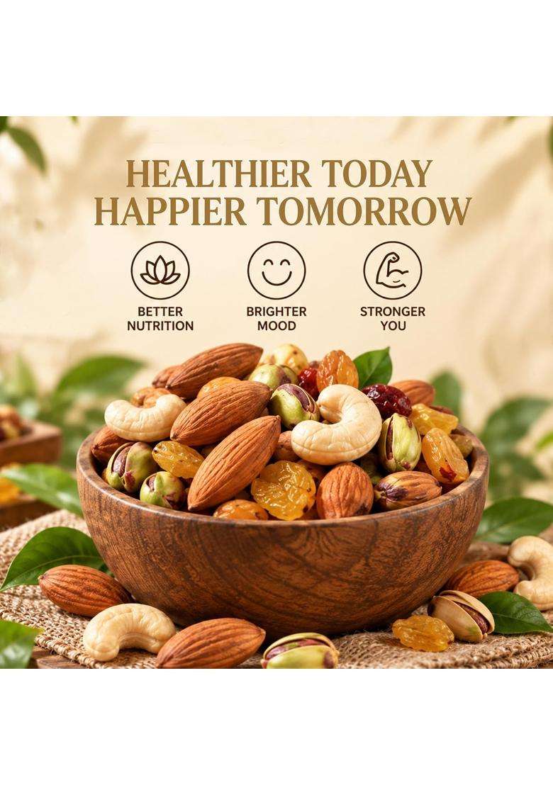 Vedic Nuts Dry Fruits Gift Box 800G Premium Gift Hamper for Every Occasion - Indya