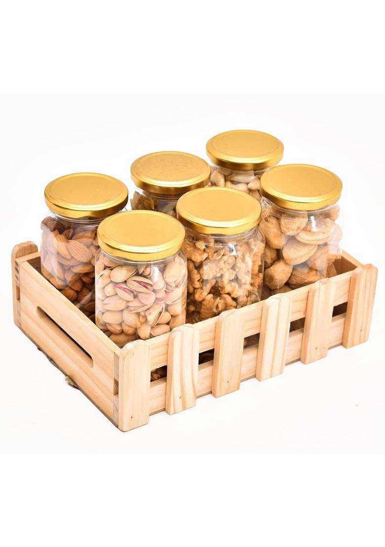 VT REAL Nutri DRY Fruit and NUT and Door Hanging Bells Gift Box Hamper Pack Diwali Rakhi Chirstmas Pongal - Indya