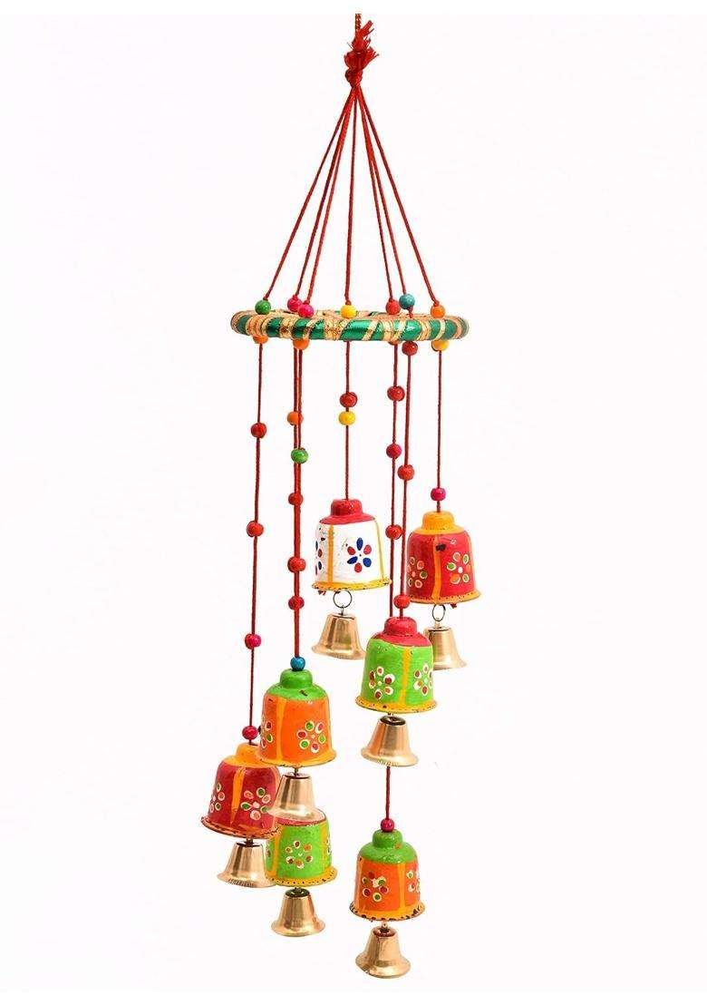 VT REAL Nutri DRY Fruit and NUT and Door Hanging Bells Gift Box Hamper Pack Diwali Rakhi Chirstmas Pongal - Indya