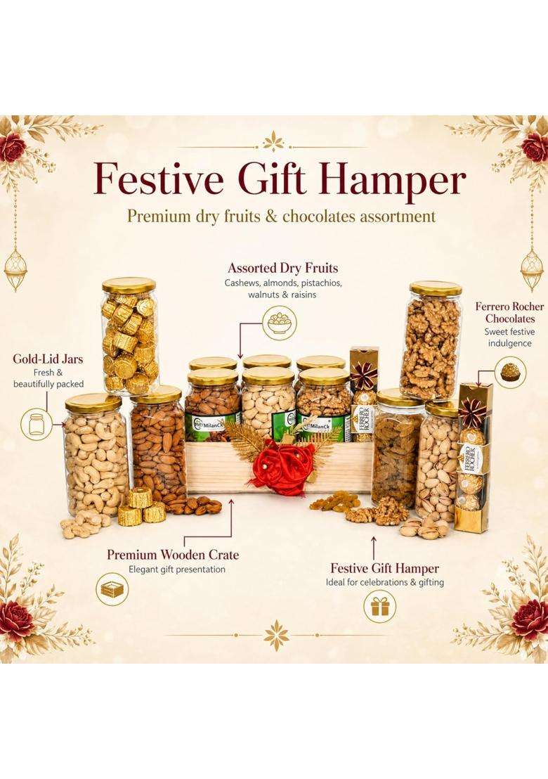 Nutri Miracle Diwali Corporate Gift Hamper for Office Employees and Clients - Indya