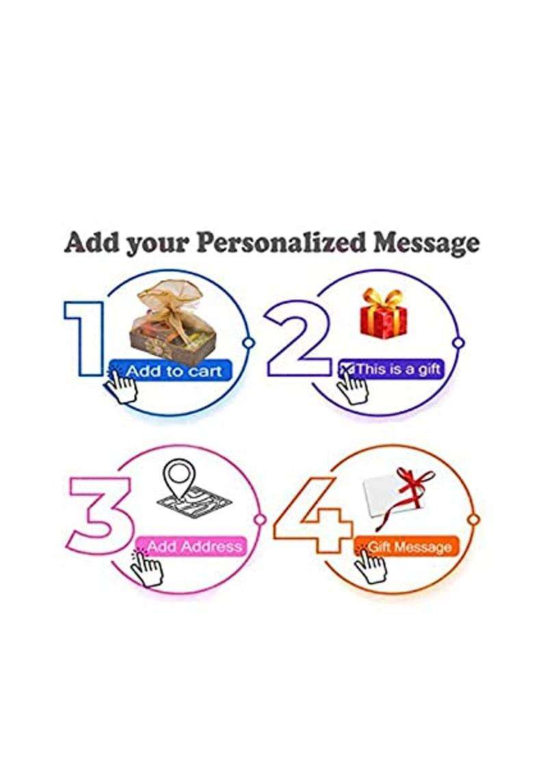 Nutri Miracle Diwali Chocolate Dry Fruits Nuts Gift Basket Festive Hampers with Candles - Indya