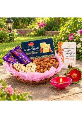 EG2i Multicolor Chocolate and Dry Fruit Hamper for Diwali Gifting