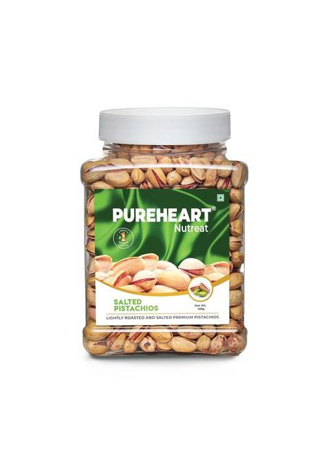 Pureheart Nutreat Salted Pistachios 1000 GM Natural Premium Lightly Roasted Pista Dry Fruit