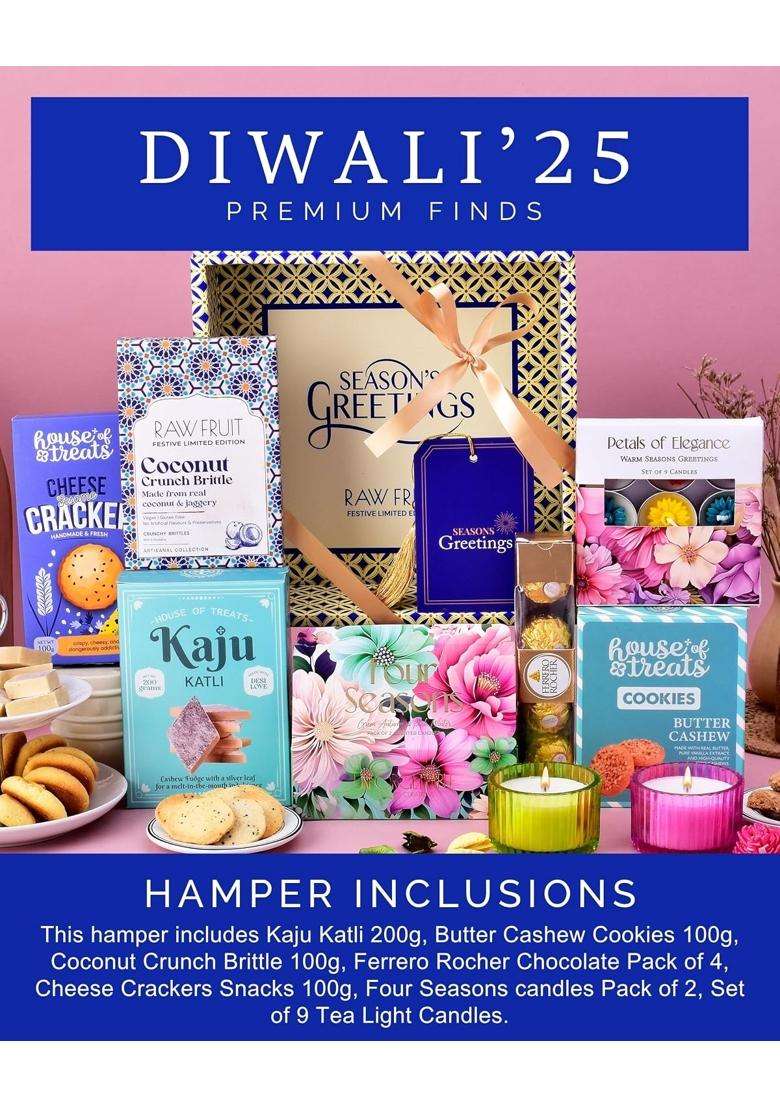 Hyperfoods Diwali Gifts for Family and Friends Chocolates Gift Pack Diwali Gift Hamper for Employees Corporate - Indya