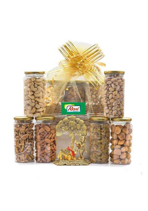 VT REAL Nutri Dry Fruits Healthy Delight Gift Hamper Box 1 Point 5KG Pack of 6