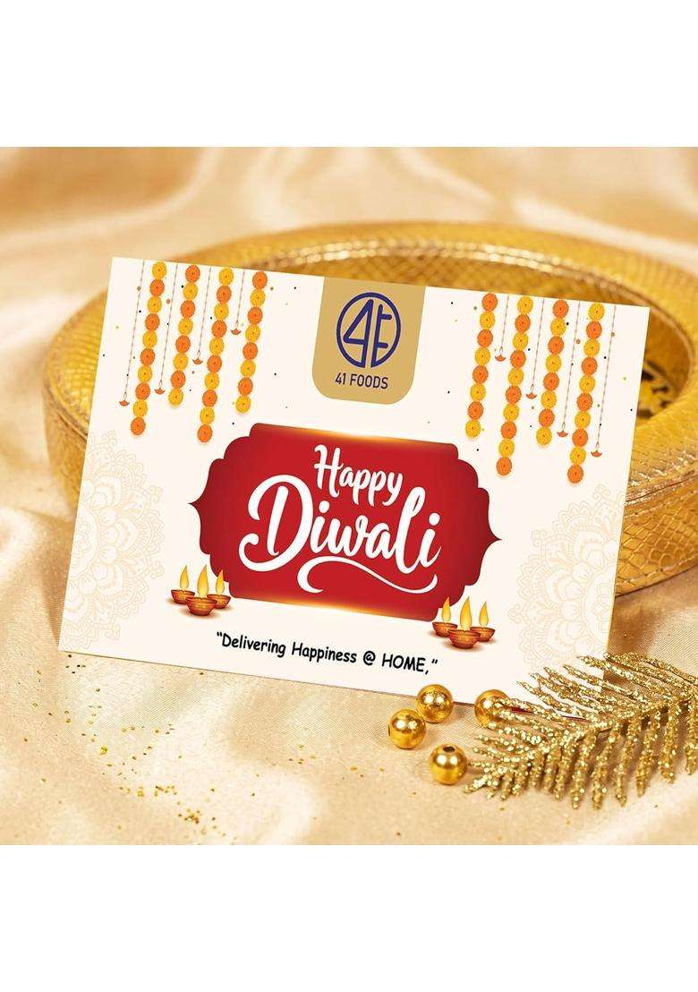 41 Foods Premium Maharaja Elephant Adundance Diwali Gift Hamper 8 Item - Indya
