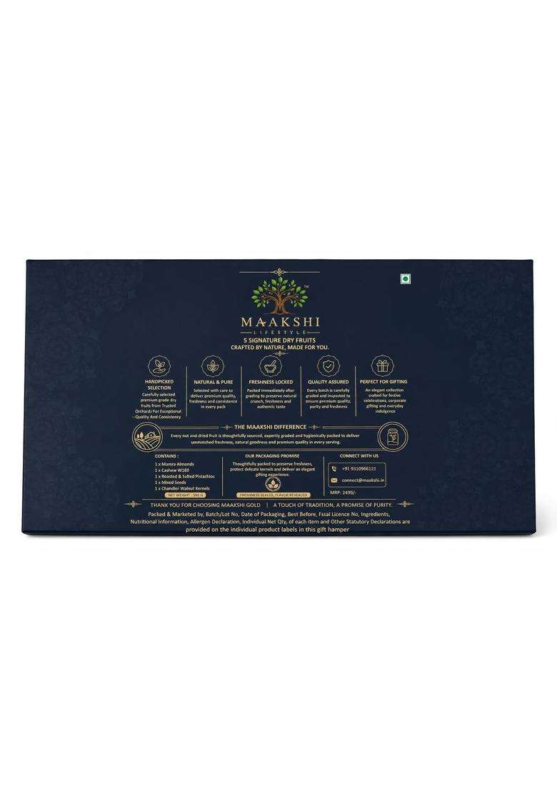 Maakshi Premium Dry Fruit Gift Hamper - Indya