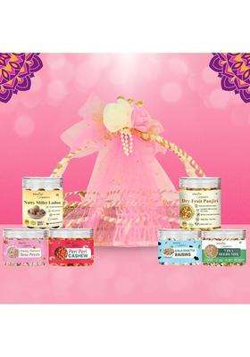 Manhar Organics the Royal Indulgence Diwali Hamper Premium Nuts Dry Fruits and Festive Sweets