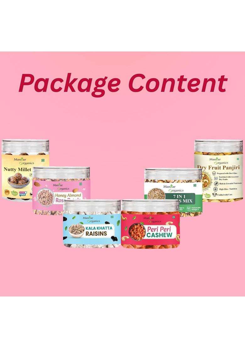 Manhar Organics the Royal Indulgence Diwali Hamper Premium Nuts Dry Fruits and Festive Sweets - Indya