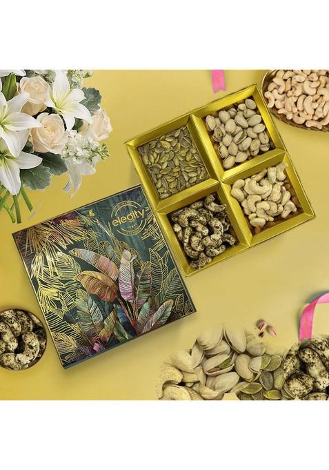 Elegity Nuts Roasted Dry Fruits Rakhi Gift Hamper for Bhabhi Family 100G Pack 5