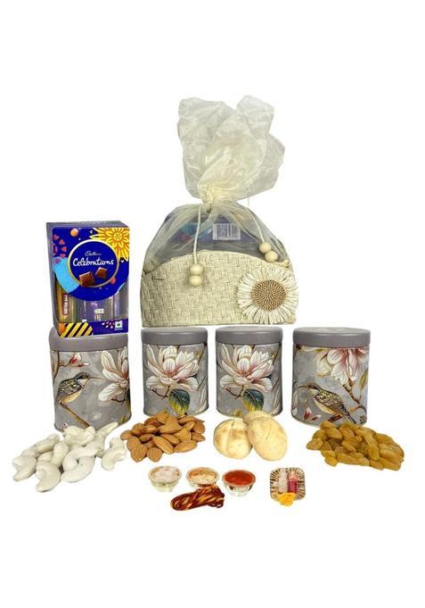 Nutri Miracle Rose Dry Fruits Chocolate Gift Hamper for Bhai Dooj