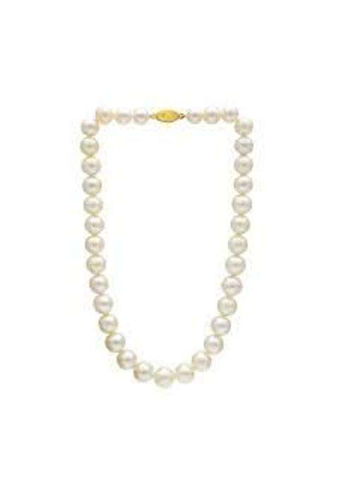 Astro Cart White 5 MM South Sea Pearl Mala Fresh South Sea Water Pearl Necklace Set