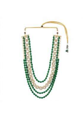 I Jewels I Jewelstraditional Gold Plated Groom Mala for Men Wedding Dulha Haar