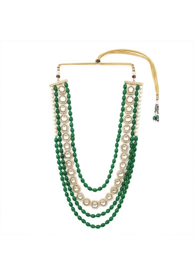 I Jewels I Jewelstraditional Gold Plated Groom Mala for Men Wedding Dulha Haar - Indya