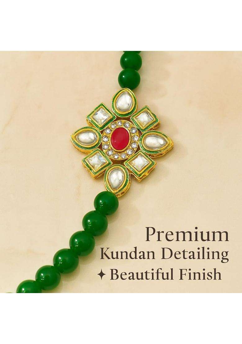 Vrindavanstore Swagat Malas for Baratis Premium Green Beads Welcome for Wedding Guests Pack of 25 - Indya