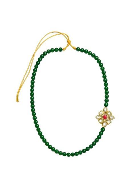 Vrindavanstore Swagat Malas for Baratis Premium Green Beads Welcome for Wedding Guests Pack of 25