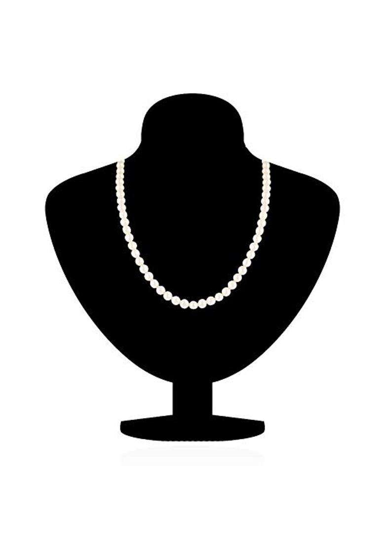 Certified Gems White Sacha Moti Original Mala with Natural Pearl Beads - Indya