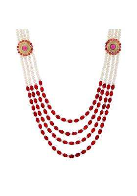 Voylla Gold Kings of Rajasthan Rajaro Mala Necklace for Men Wedding Dulha Groom Traditional Ethnic Royal