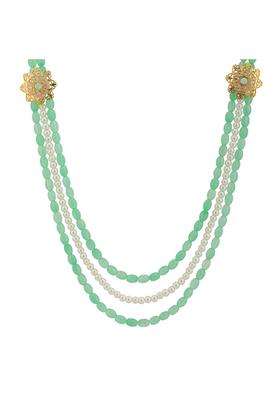 Voylla Gold Kings of Rajasthan Vajrasen Mala Necklace for Men Wedding Dulha Groom Traditional Ethnic Royal