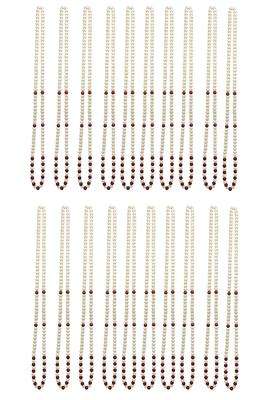 Raadhe Creation Swagat Mala Single Layered Traditional Gold Plated Dulha Moti Mala with Beads Maharaja Haar