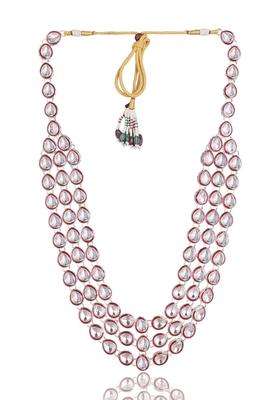 Jiyanshi Fashion Traditional Kundan Necklace for Men Royal Groom Wedding Jewellery