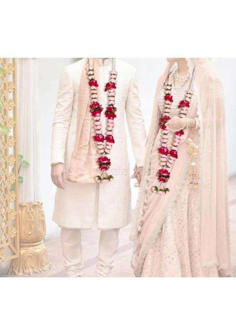 IGH Pink India Gift Hub Handmade Shubh Vivah Artificial Flowers Mala Gift for Groom Bridal Pack of 2 - Indya