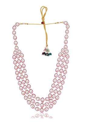 Jiyanshi Fashion Kundan Necklace for Men Traditional Indian Kundan Necklace