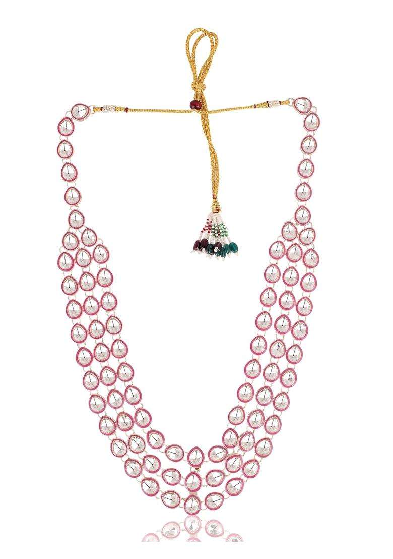 Jiyanshi Fashion Kundan Necklace for Men Traditional Indian Kundan Necklace - Indya