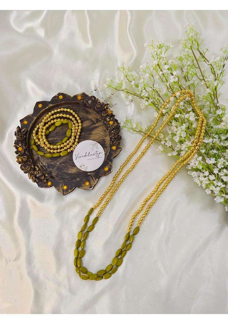Golden Premium Elaichi Milni Mala for Wedding and Groom Elaichi Garland for Barat Bride and Ceremony - Indya