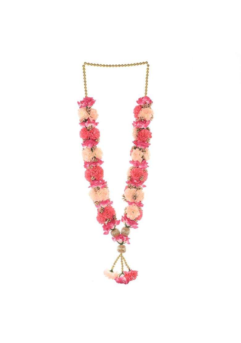 Multicolour M K Creation Everlasting Bloom Garland Mala for God Varmaala or Jaimaala for Bride and Groom 1 - Indya