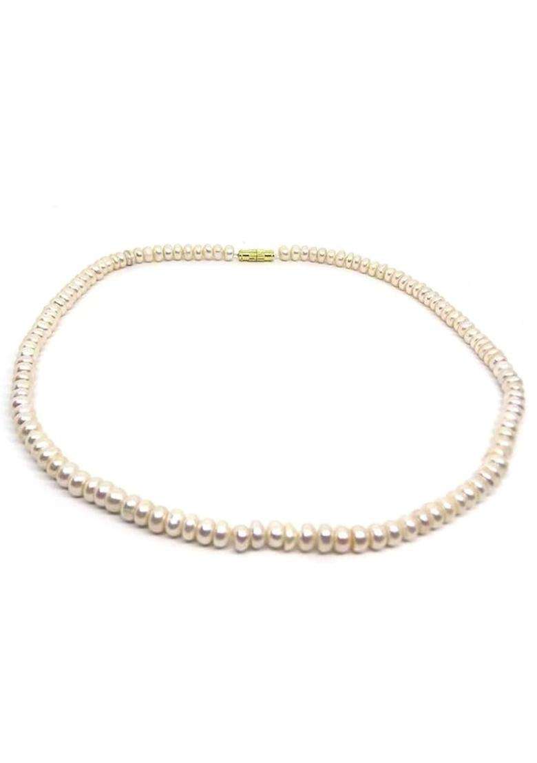 Rudra Blessing Center South Sea Pearl Mala Original Safed Moti Ki Mala White Pearl Mala Round Sachhe Moti Ki - Indya