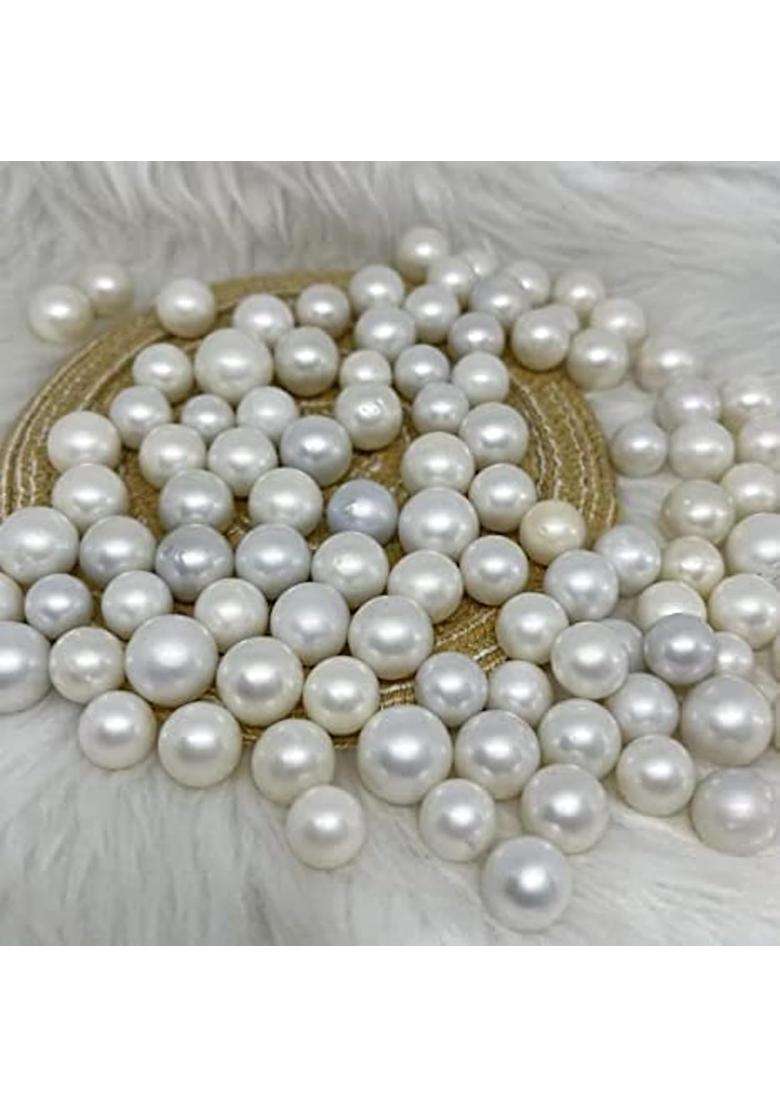 Rudra Blessing Center South Sea Pearl Mala Original Safed Moti Ki Mala White Pearl Mala Round Sachhe Moti Ki - Indya
