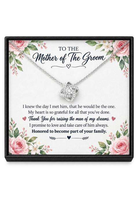 Rakva 925 Sterling Silver Mother in Law Necklace to the Mother of the Groom Necklace the Man of My Dreams