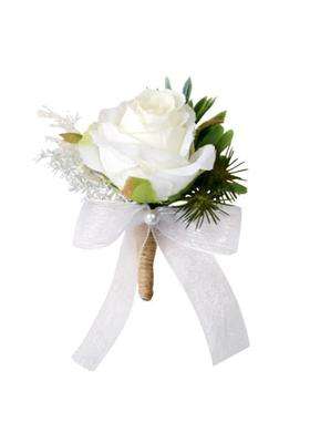 Enakshi 8Xfake Fabric Flower Brooch Corsage Pin for Wedding Bridal Groom Women Men