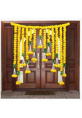 Shreya Fashion Artificial Marigold Flowers Garlands Hanging Door Toran Doorway for Diwali