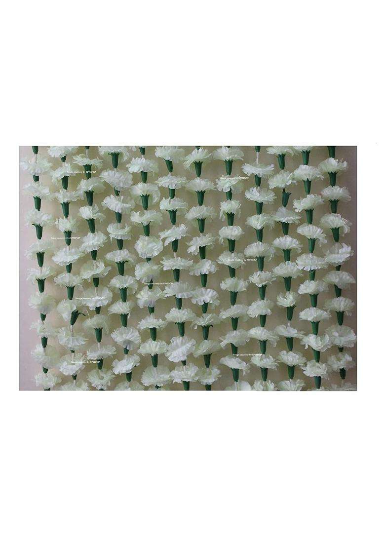 Sphinx Re Usable Traditional Artificial Marigold Flowers Fabric Garlands for Festive Pooja Wedding - Indya