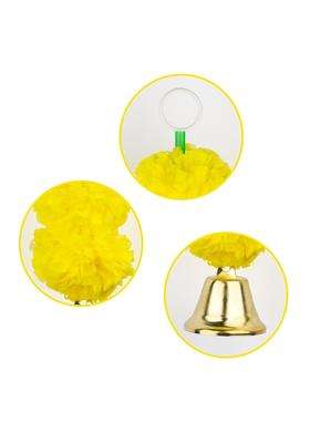 Club Bollywood the Style Sutra5Pcs Marigold Garland with Bell 115CM 45 Point 28Inch for Garden Cabinet