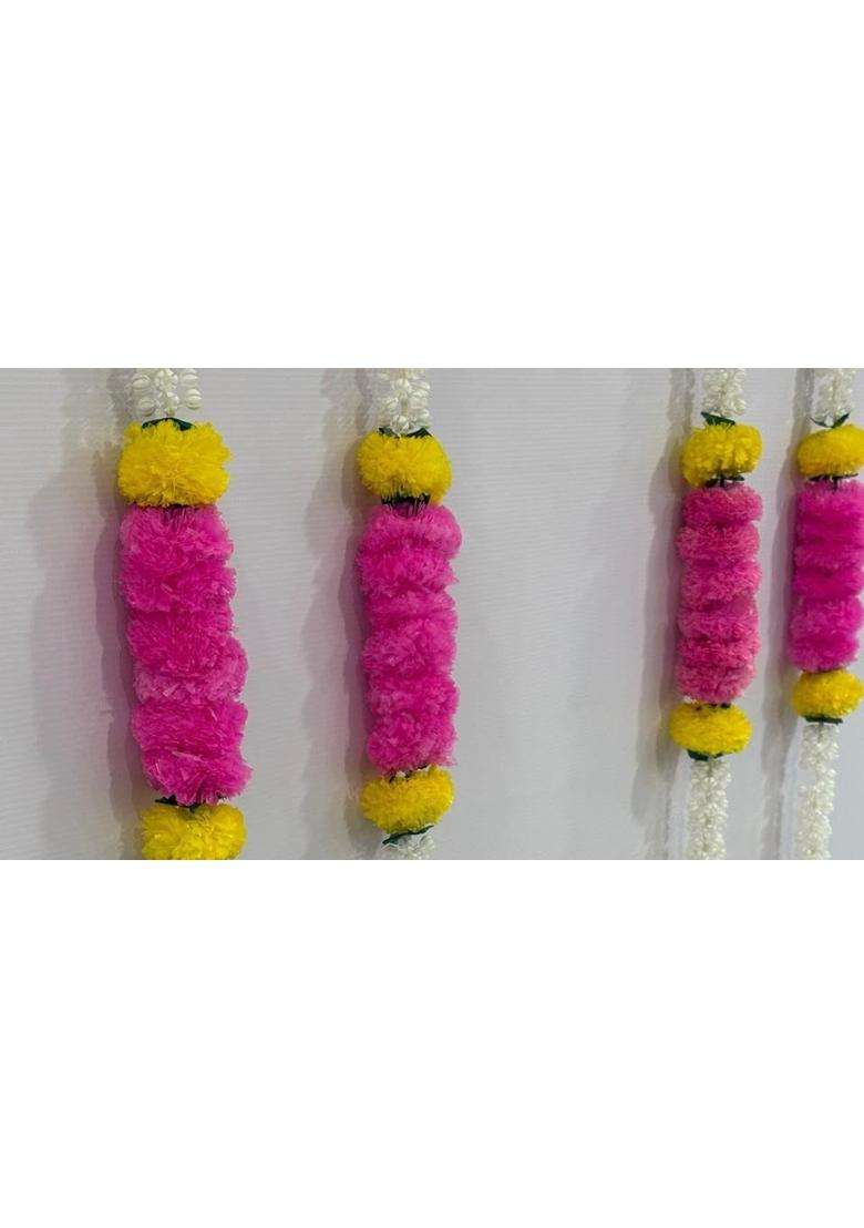 Crafthousexports Marigold Maharaja Strings Premium Artificial Marigold Flower Garland for Weddings Festivals - Indya