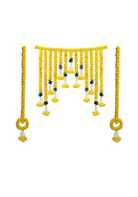 Shreya Fashion Artificial Marigold Flowers Garlands Hanging Door Toran Doorway for Diwali