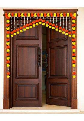 Tia Crafts Artificial Marigold Jasmine Door Toran for Main Door Entrance