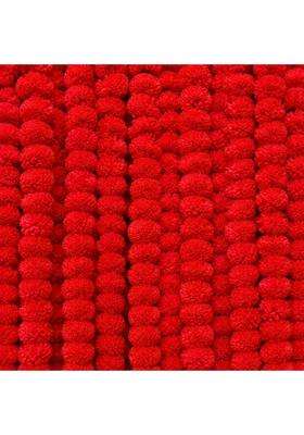 Ragoma Artificial Marigold Flowers Garlands Red for Decoration Fluffy Genda Phool Flower Foe Wedding Pack of 20
