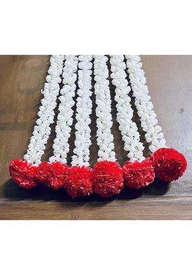 Sphinx Artificial Jasmine Buds Mogra Phool and Fluffy Marigold Garlands Strings Torans for Decoration